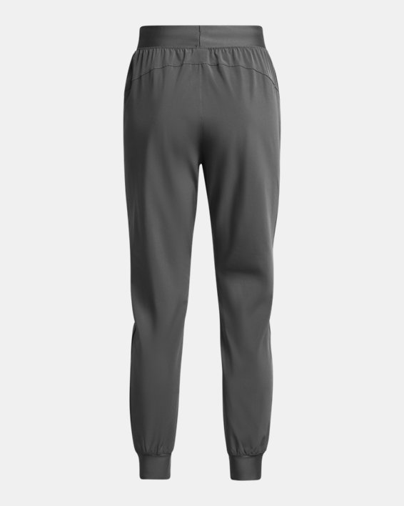 女士UA ArmourSport High-Rise Woven長褲 in Gray image number 5